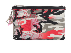 Christian Dior x Anselm Reyle Pouch, Canvas, Pink, 02LU1101, AC/DB/E, 3*